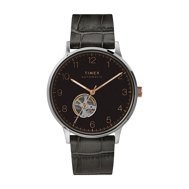 Waterbury Classic Automatic Open Heart Dial 40mm Lea...